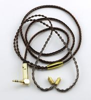 Heyous Upgrade Headphone Line 8-Core Twisted MMCX Single Crystal Copper Black Brown Braided Wire DIY Accessories Earphone Cable