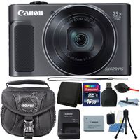 Canon PowerShot SX620 HS 20.2MP 25X Zoom WiFi Digital Camera + 16GB Memory Card + Wallet + Reader + Case + Dust Blower + Lens Pen + 3pc Cleaning Kit + Small Tripod