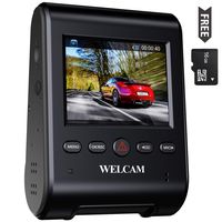 WELCAM Car Dash Cam 2.4" LCD FHD 1080p 170° Wide Angle Dashboard Camera Recorder with G-Sensor, WDR, Loop Recording