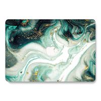 One Micron Compatible MacBook Air 11 Inch Case Plastic Pattern Hard Case Shell Compatible MacBook Air 11.6 Inch (Model: A1465 and A1370)-Green Marble