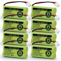 BAOBIAN BT183342 BT283342 2.4V 400mah Ni-MH Cordless Phone Battery Compatible with AT&T BT162342 BT-162342 BT166342 BT-166342 BT266342 BT-266342 BT-183342 BT-283342 VTech CS6329 CS6114 CS6419(8 Pack)