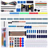 Keywishbot Electronic Component Super kit with Resistor Transistor RGB Capacitor LED Buzzer Switch Potentiometer for Arduino UNO Nano,MEGA2560, Raspberry Pi,STEM, Micro:bit