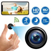 Mini Spy Camera WiFi Wireless Hidden Video Nanny Cameras, 1080P HD Night Vision Motion Activated Covert Small Security Camera with Cell Phone App and Audio for Home, Car, Office via Android or iOS