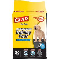 Glad for Pets Black Charcoal Puppy Pads | Puppy Potty Training Pads That ABSORB & NEUTRALIZE Urine Instantly | New & Improved Quality, 30 count