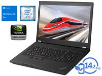 Lenovo ThinkPad P71 Laptop, 17.3" FHD Display, Intel Core i7-7820HQ Upto 3.9GHz, 16GB RAM, 128GB NVMe SSD + 1TB HDD, NVIDIA Quadro M620, HDMI, Thunderbolt, Card Reader, Wi-Fi, BT, Windows 10 Pro