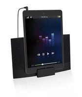 Hype Black Stereo Speaker with Dock for 3.5mm Tablet & Mobile , model# HY-566-BLK