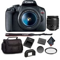 Canon EOS Rebel T7 DSLR Camera with 18-55mm Lens Bundle with UV Filter + Carrying Case and More