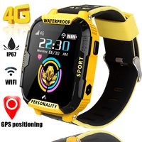 4G Smart Watch for Kids GPS Tracker - Boys Girls Smartwatch Phone with SOS Digital Watch Wi-Fi Calling Voice Video Chat Camera Alarm Clock Pedometer Fitness Tracker Games for Children