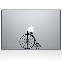 The Decal Guru Vintage Bicycle MacBook Decal Vinyl Sticker - 11" MacBook Air - Black (1209-MAC-11A-BLA)