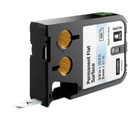 DYMO Permanent Flat Surface Labels for DYMO XTL Label Makers, Black on Clear, 3/8", 1 Roll (1868739)