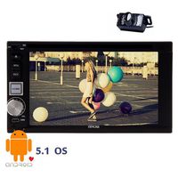 Backup Camera Included! EinCar Android 5.1 Double Din Car Stereo with Navigation 6.2'' Touch Screen Car DVD Player in Dash GPS Auto Radio 1080p Video Receiver Support Bluetooth/WiFi/Mirrorlink