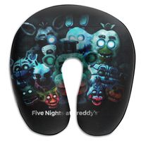 FNAF_World U Pillow Memory Foam Neck Travel Pillow Cervical Comfort U-Shaped Airplane Home Kids Adults
