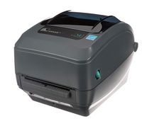 Zebra - GX420t Thermal Transfer Desktop Printer for labels, Receipts, Barcodes, Tags- Print Width of 4 in - USB, Serial, and Ethernet Port Connectivity (Includes Cutter) - GX42-102412-000