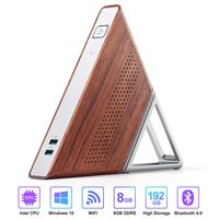 Acute Angle Mini PC, Portable Windows 10 Pro Micro Computer, Intel N3450 Quad-core CPU, 8G Ram, 64G eMMC, 128G SSD, WiFi, BT 4.0, 4K HDMI Output, Gigabit Ethernet Port