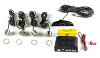 EasyUnique Parking Assist with Digital LED Display, 4 Drill-in/Silver Backup Sensors (SD4)