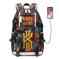AUGYUESS Basketball Player Star Backpack School Bag Daypack Bookbag Shoulder Bag Laptop Bag (Irving 5)