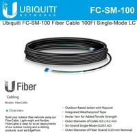 Fiber Cable Single-Mode FC-SM-100 100Ft LC Outdoor Fiber Cable (100 ft)