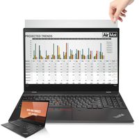 AirMat 12.5 inch Laptop Privacy Screen Filter for Widescreen Laptop Screens - 16:9 Aspect Ratio - Reversible - Gold Premium Anti Glare Protector by AirMat for Data Confidentiality - Privacy Again