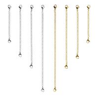 D-buy 8 Pcs Stainless Steel Necklace Extender Bracelet Extender Extender Chain Set 4 Different length: 6 inch 4 inch 3 inch 2 inch (4 Gold, 4 Silver)