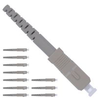 Fiber Optic Connector SC - PC Simplex 3.0mm Pre-Polished Fiber Optic Connectors Multimode - 10 Pack - Beyondtech Multimode Fiber Connector Kit