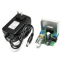 Gikfun TDA7297 AC/DC12V 2x15W Dual-Channel Digital Stereo Audio Amplifier Board A and 12V 2A Power Supply for Arduino EK1902