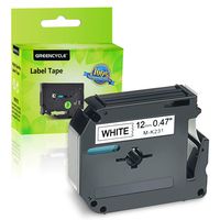 GREENCYCLE 1PK Black on White Label Tape Compatible for Brother MK231 M-K231,1/2 Inch,PT-85 Labeling Maker (1PK MK231)