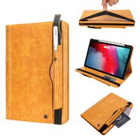 Vacio Case for iPad Pro 11 Inch 2018 Release, with Support Apple Pencil Slot Wireless Charging, Premium PU Leather Lightweight Cover, for ipad Pro 11 Screen Protector, Yellow