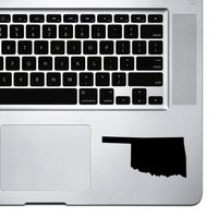 StickAny Palm Series Oklahoma OK Sticker for MacBook Pro, Chromebook, and Laptops (Black)