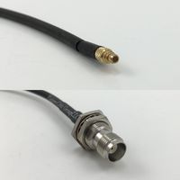 12 inch RGU178 MMCX MALE to TNC FEMALE BULKHEAD Pigtail Jumper RF coaxial cable 50ohm High Quality Quick USA Shipping