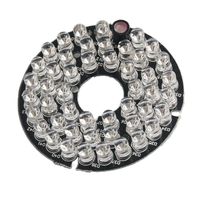 uxcell CCTV CCD Camera 60 Degree Red 48 LED Infrared Bulb Board Plate