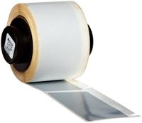 Brady PTL-20-7576 TLS 2200 and TLS PC Link 2" Width x 1" Height, B-7576 Tamper-Evident Metallized Polyester, Matte Finish Silver Label (100 per Roll)