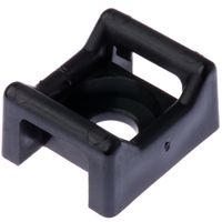 Panduit HVTM-06-C0 Hyper-V Cable Tie Mount, #12 Screw, Black (100-Pack)