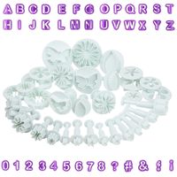 ELINKA New 73Pcs Set Fondant Cake Cutters Decorating Tools Plunger Candy Sugarcraft Flower Modelling Cutters Bakeware Tools