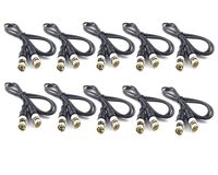 Antrader RG58 3 Feet 50-Ohm BNC to BNC Coaxial Cable Pack of 10