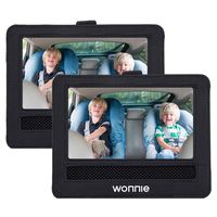 WONNIE Car Headrest Mount Holder Combo for 9.5'' Portable Dual DVD Player