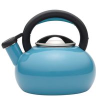 Circulon 51244 Sunrise Whistling Kettle/Stovetop Teakettle/Tea Pot, 1.5 Quart, Capri Turquoise Blue