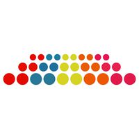 Three By Three Seattle Color Dot Magnets (Pack of 30)