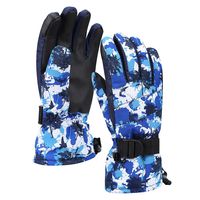 Aisprts Ski Gloves, Warmest Waterproof and Breathable Snow Gloves for Mens,Womens,Ladies and Kids Skiing,for Parent Child Outdoor (Navy Blue, XL(Fit Mens' Size))