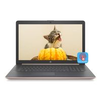Latest Premium HP 17.3" Touchscreen HD+ Laptop 8th Gen Intel Core i5-8265U Up to 3.9GHz 16GB RAM 256GB PCIe M2 SSD + 1TB HDD TrueVision HD Camera SVA Bright View DVDRW Bluetooth WiFi W10 Rose Gold