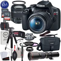 Canon EOS Rebel T7 DSLR Camera with 18-55mm & 500mm Lens Bundle