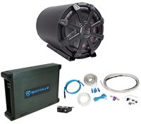 KICKER 45CWTB102 TB 10" 800w Marine Loaded Subwoofer Enclosure+Mono Amp+Wire Kit