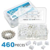 460 Pieces 2.54mm JST-XH JST Connector Kit. 2.54mm Pitch Female Pin Header, JST XH - 2/3 / 4 Pin Housing JST Adapter Cable Connector Socket Male and Female, Crimp DIP Kit.
