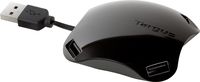 Targus Retractable 4-Port Hub, Black (ACH113US)
