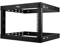Rosewill 6U Wall Mount Open Frame 19" Server Equipment Rack Threaded 17 inch Depth Black - RSR-2P6U001