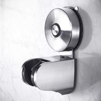 Yohom 304 Stainless Steel Powerful Vacuum Suction Cup Adjustable Handheld Shower Head & Bidet Sprayer Holder Removable Wall Mount Support Bracket Stand Clip For Bathroom Accessories Brushed Finish