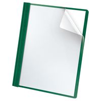 Oxford Premium Clear Front Report Covers, Dark Green, Letter Size, 25 per box (58817)