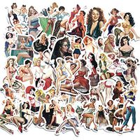 Sexy Women Stickers Pack Laptop Stickers Bomb Beauty Pinup Girls Stickers and Decals Vintage Retro Stickers for Luggage Skateboard Phone Case Guitar Car Bike Bumper (50Pcs Sexy Stickers - B)