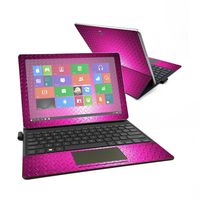 MightySkins Skin Compatible with Samsung Galaxy Book 12" - Pink Diamond Plate | Protective, Durable, and Unique Vinyl Decal wrap Cover | Easy to Apply, Remove, and Change Styles | Made in The USA