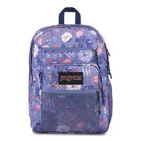 Jansport Big Campus Backpack - Lightweight 15" Laptop Bag | Blue Liana Vines