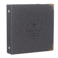 Borya 100 Pockets Mini Photo Album for Fujifilm7s 8 8+ 9 Instax Mini Camera/HP Sprocket Photo Printer/Polaroid Snap, Z2300, SocialMatic Instant Cameras & Zip Instant Printer (Dark Gray, 100 Pockets)